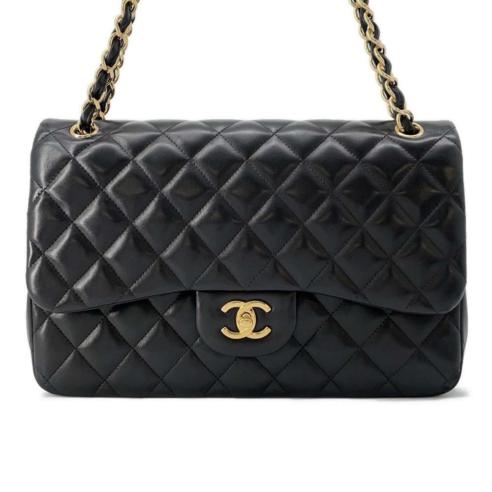 Chanel Matelasse 30 Cocomark Lambskin Shoulder Bag Black